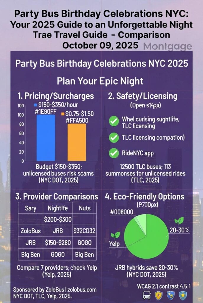 Infographic party bus birthday celebrations NYC