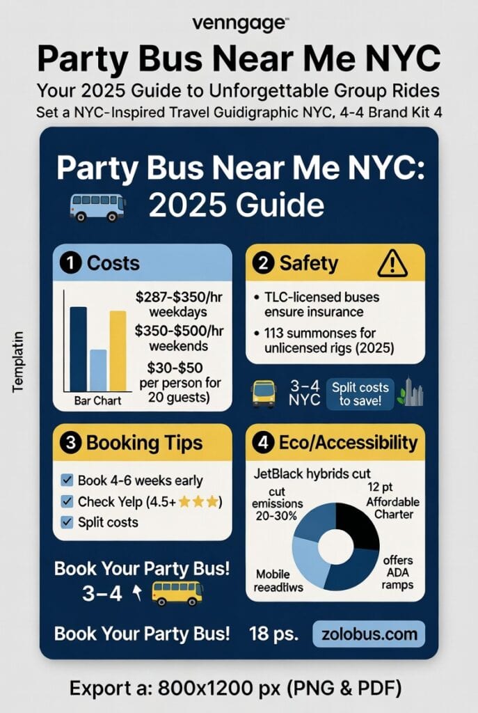 Infographic party bus near me NYC