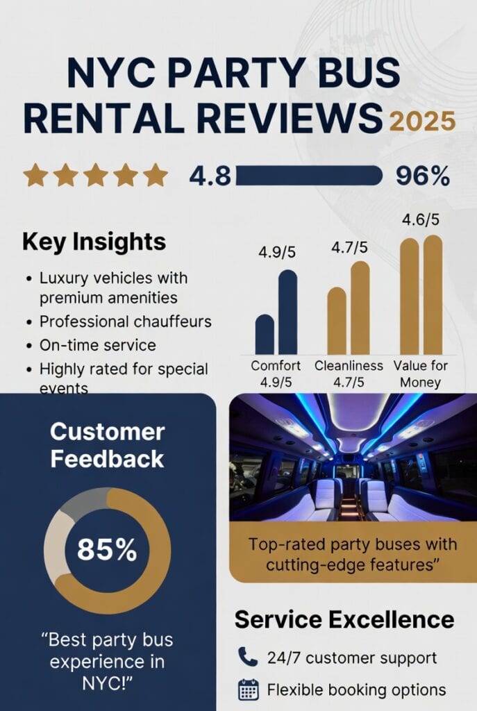 Infographic party bus rental reviews NYC