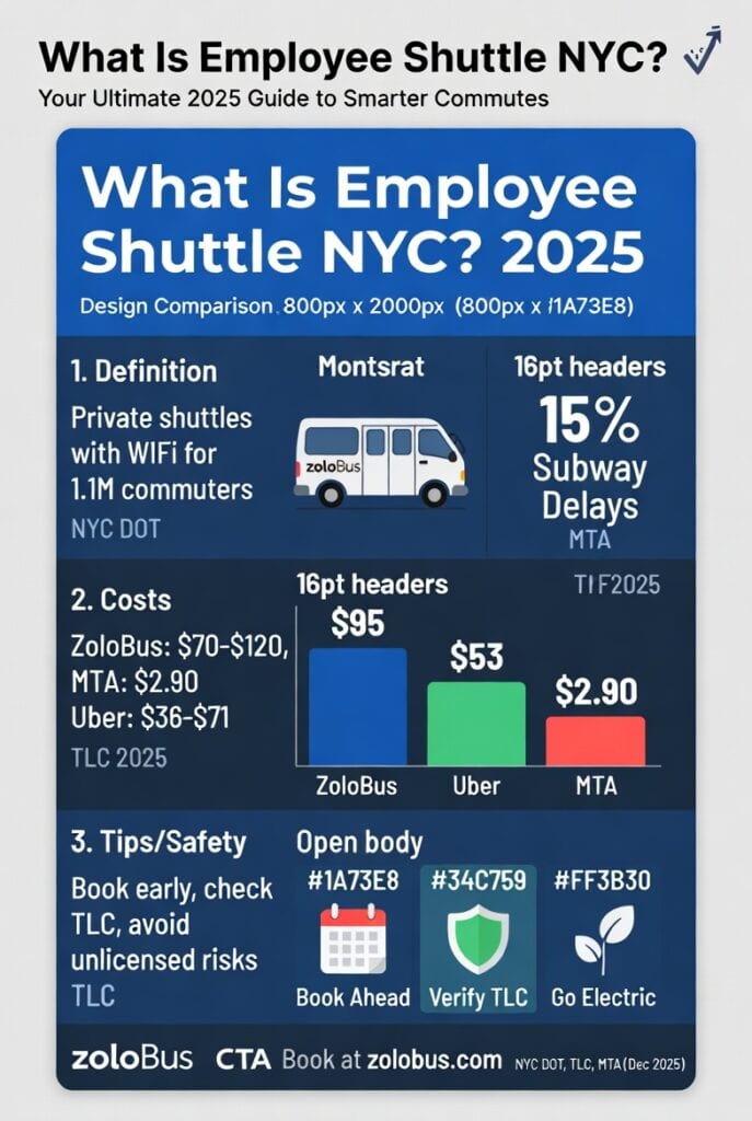 Infographic what is employee shuttle NYC