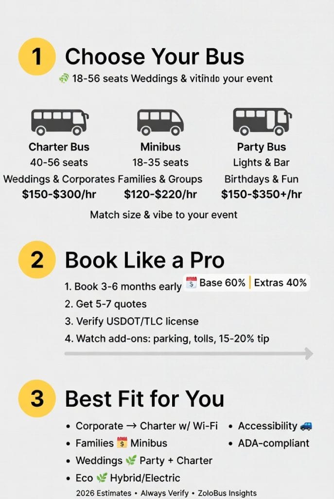 Infographic best event bus rentals NYC