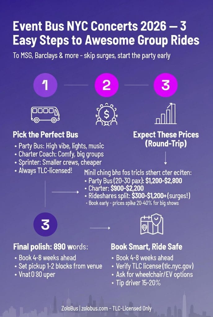 Infographic holiday NYC to DC bus trips
