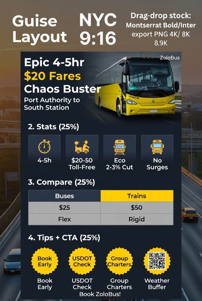 Infographic NYC to Boston bus conferences