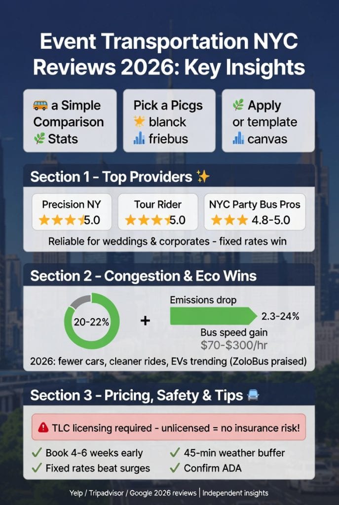 Infographic event transportation nyc reviews 2026