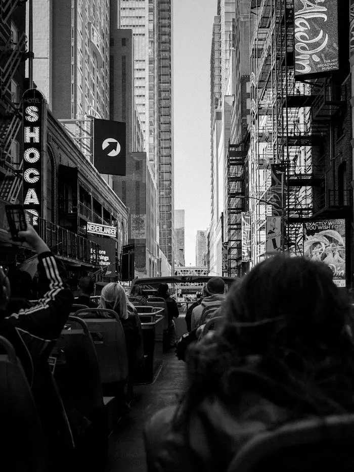Tourists on an Open-Top Bus