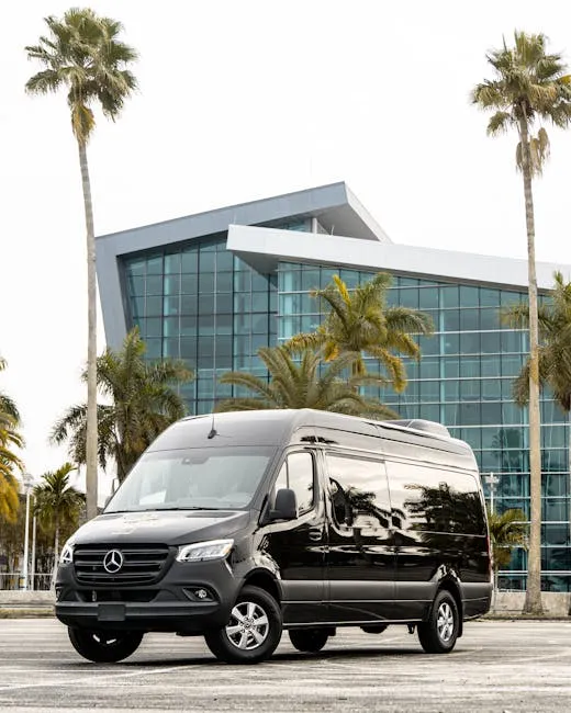 Modern fleet vans for Group Bus Rental Services