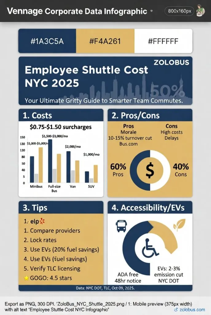 Infographic employee shuttle cost NYC