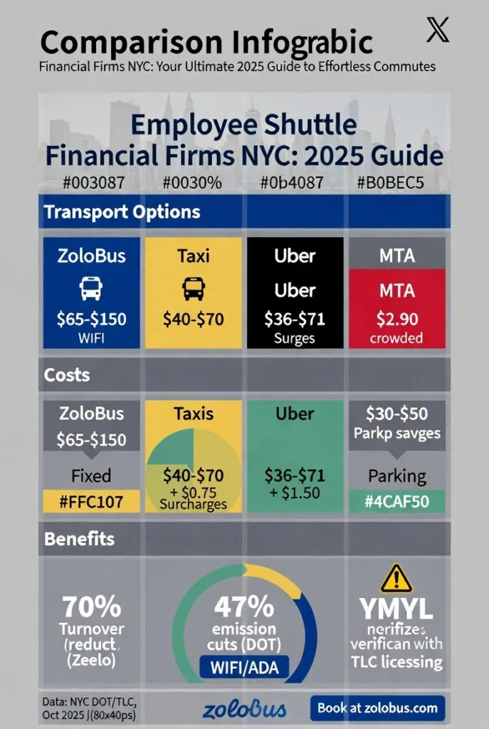 Employee Shuttle Financial Firms NYC: Your Ultimate 2025 Guide to Effortless Commutes 4 Infographic employee shuttle financial firms NYC