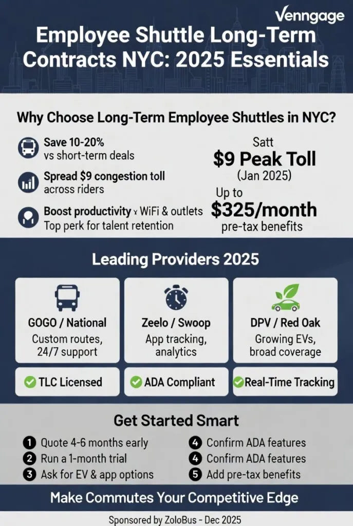 Infographic employee shuttle long-term contracts NYC