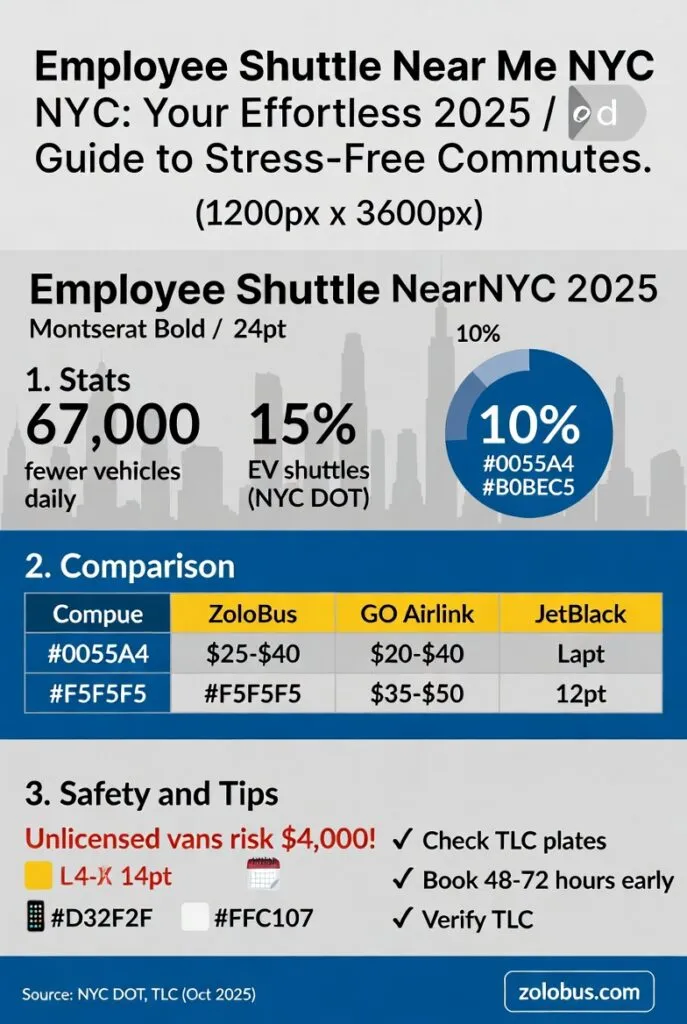 Infographic employee shuttle near me NYC