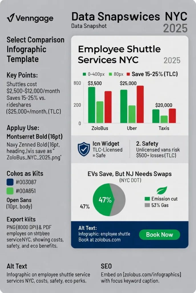 Infographic employee shuttle services NYC