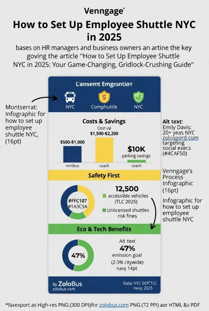 How to Set Up Employee Shuttle NYC in 2025: Your Game-Changing, Gridlock-Crushing Guide 4 Infographic how to set up employee shuttle NYC