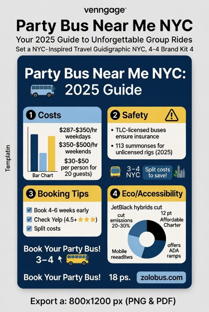 Infographic party bus near me NYC