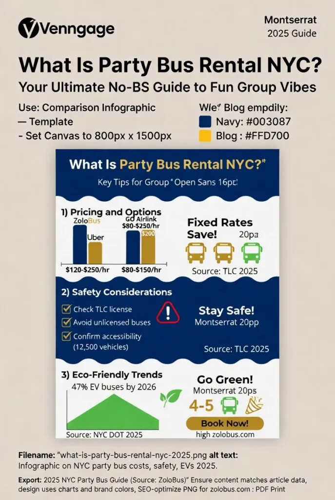 Infographic what is party bus rental NYC