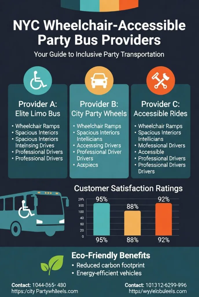 Infographic wheelchair accessible party bus NYC