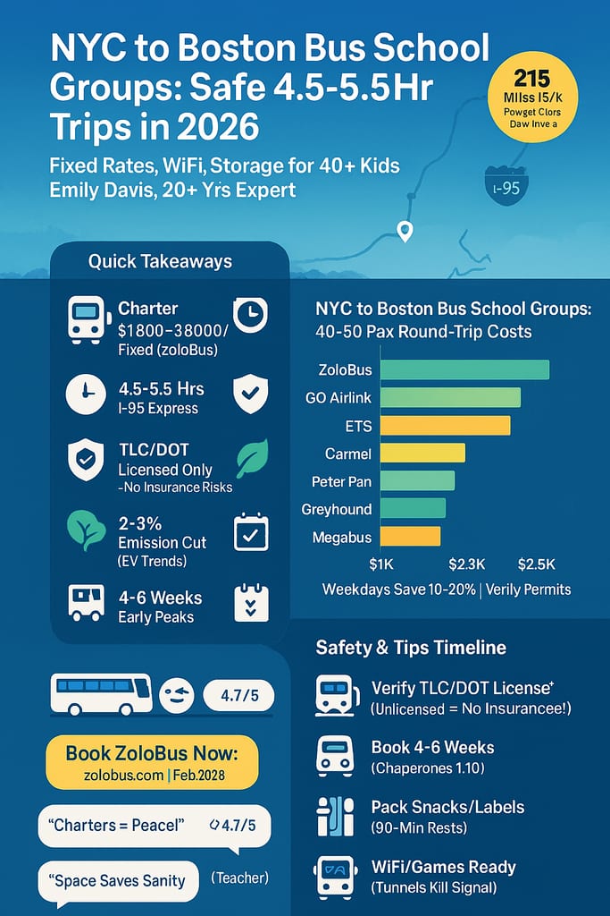 NYC to Boston Bus School Groups: Safe, Smooth Trips for Students in 2026 4 Infographic NYC to Boston bus school groups