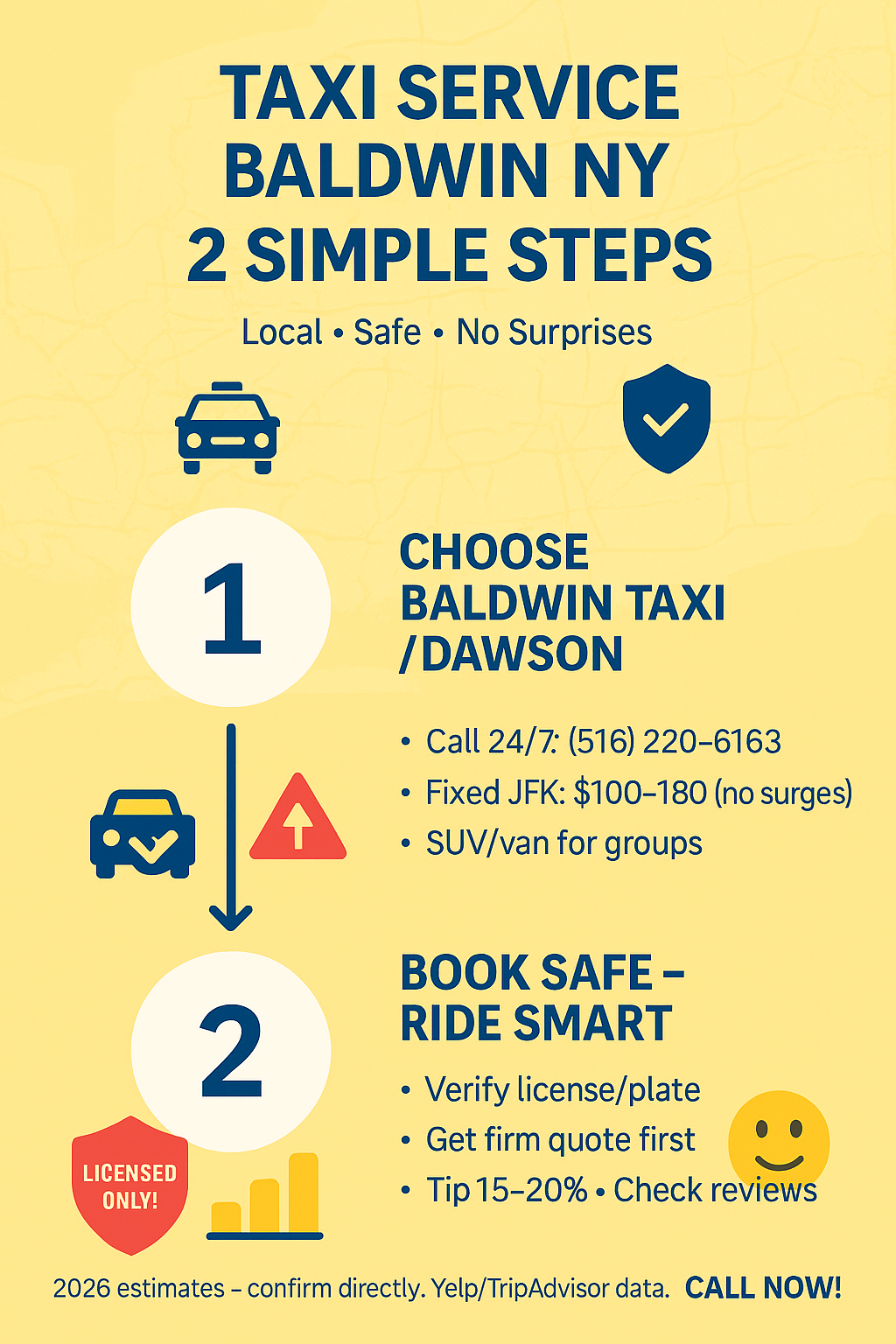 Taxi Service Baldwin NY in 2026: Reliable Local Options, Airport Transfers & Real Tips 4 Infographic taxi service baldwin ny