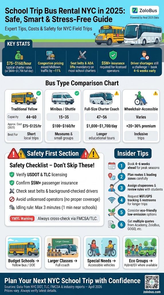 School Trip Bus Rental NYC: 6 Honest Comparisons Every First-Timer Needs in 2026 4 Infographic School Trip Bus Rental NYC