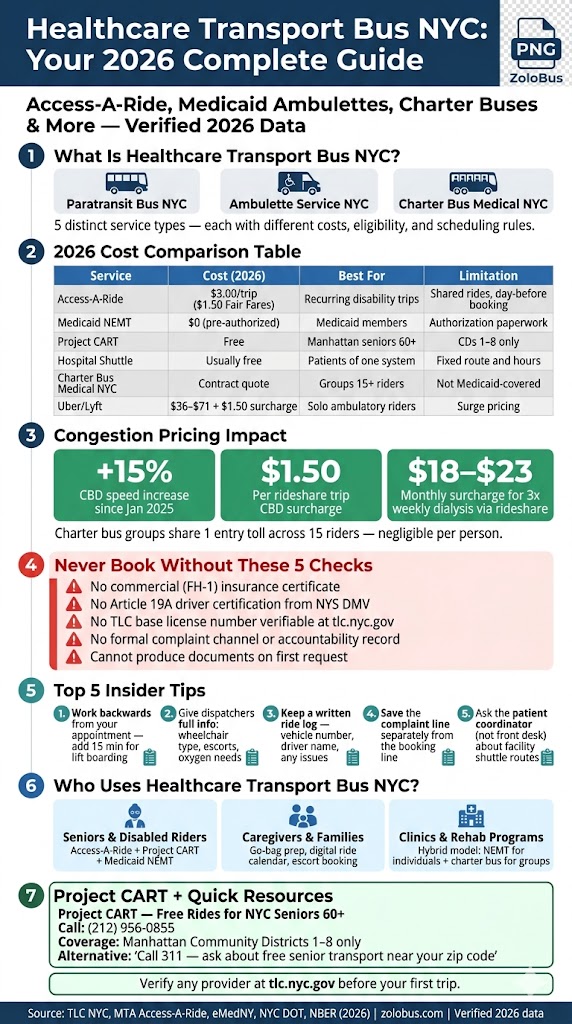 Infographic Healthcare Transport Bus