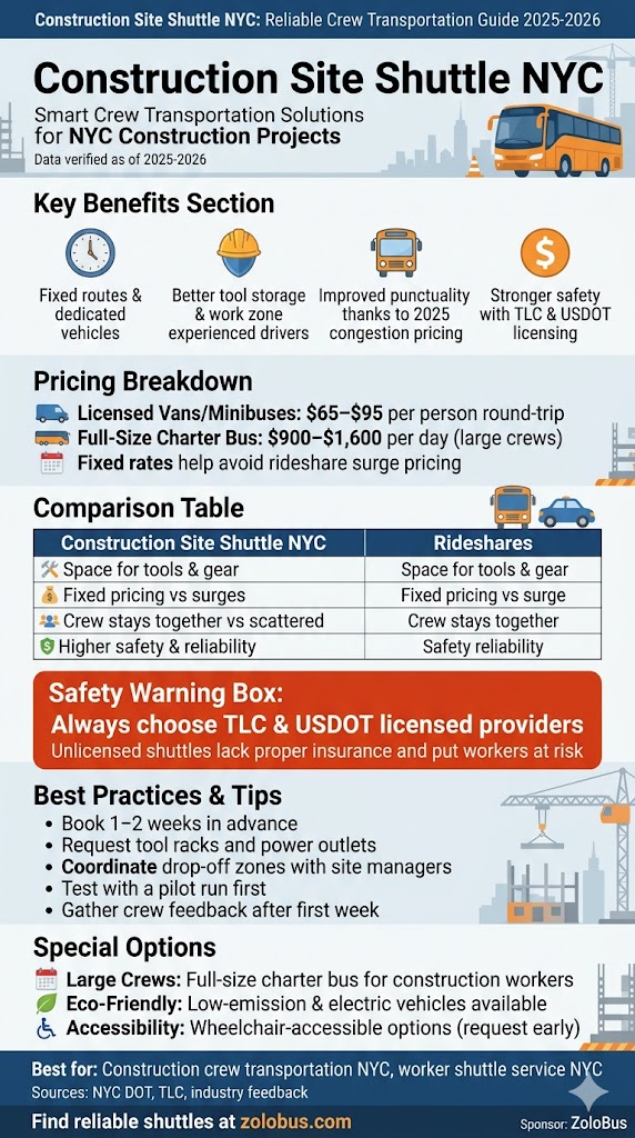 Construction Site Shuttle NYC: 7 Verified Costs Facilities Coordinators Need in 2026 5 Infographic construction site shuttle NYC