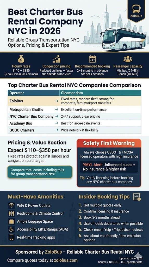 Best Charter Bus Rental Company NYC: 7 Honest Things First-Timers Need to Know in 2026 4 Infographic Best Charter Bus Rental Company NYC