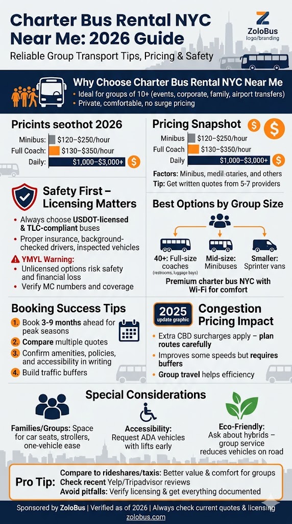 Infographic Charter Bus Rental NYC Near Me