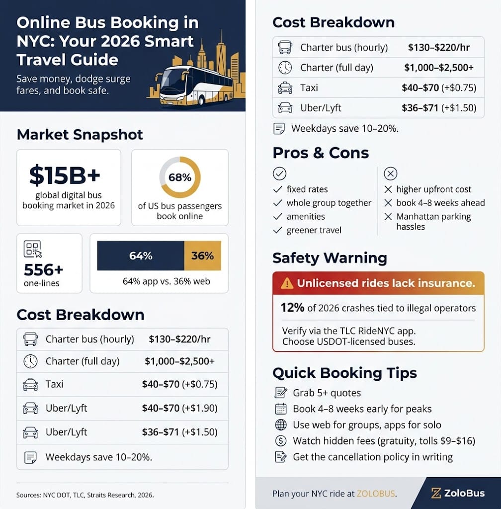 Online Bus Booking in 2026: The Ultimate Smart NYC Travel Guide 4 Infographic Online Bus Booking